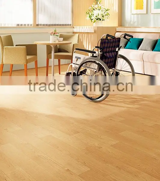 High Quality Japanese Hygienic Vinyl Flooring Hospital Grade in Wood Look photo-3