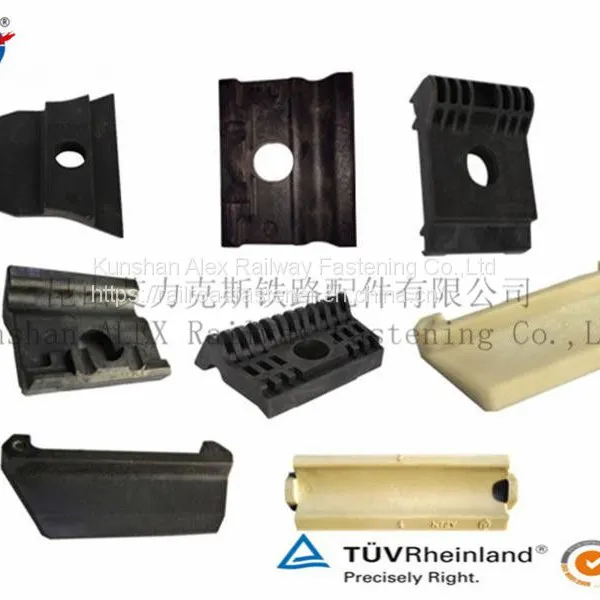E-type Rail Nylon Insulator for Adjusting Rail Gauge and Electrically Insulating Railroad Rails photo-3