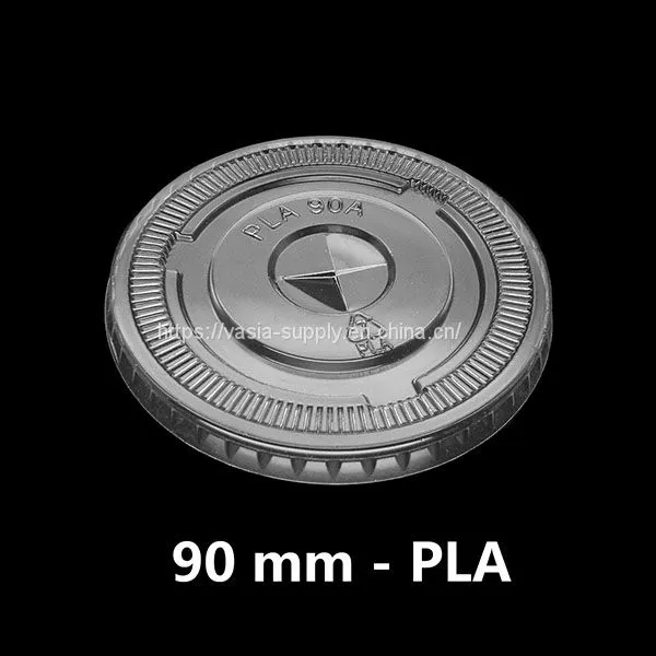 Paper Cup Lid 100% Biodegradable CPLA Lids Material for Paper Coffee Cups Lid 62mm 73mm 80mm 90mm photo-2