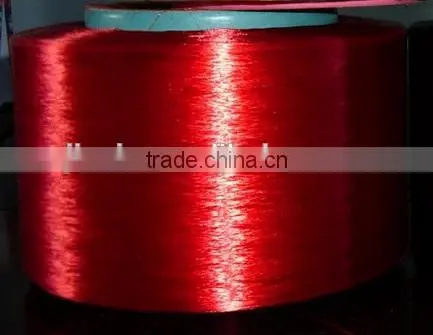 Dope Dyed 75D Flat High Tenacity Polyester Filament Yarn photo-3