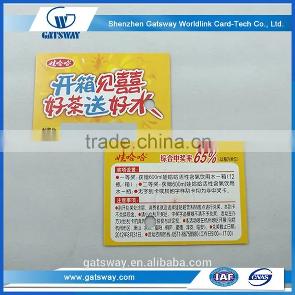 Paper Scratch Cards,wholesale Scratch Card