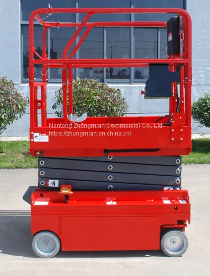 Self-propelled Electric Scissor Lift Single and Double Work Platform photo-4