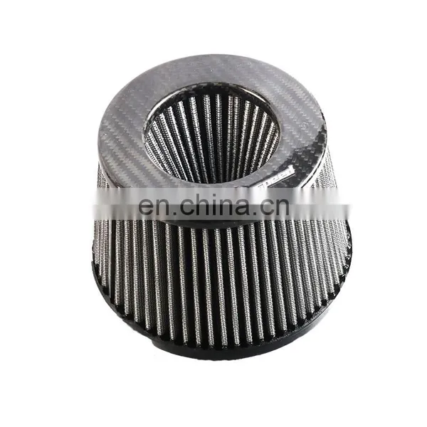 Customized Size 100% Dry Carbon Fiber Air Intake Filters For Universal Car