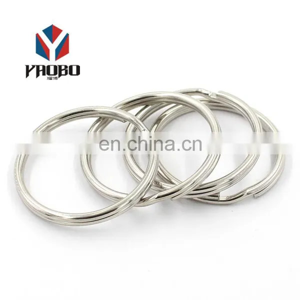 China Manufacturer Custom Shape Different Size Key Ring Chain Round Split For Clothing photo-4