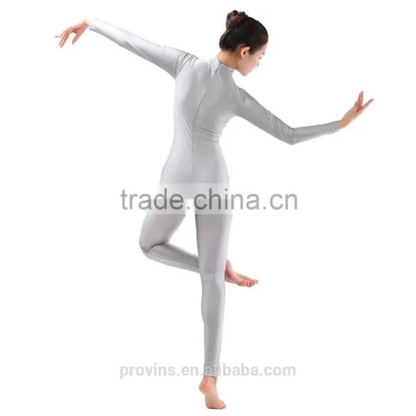 Turtle-neck Long Sleeve Ankle Length Dance Unitard, Gymnastics Unitard (UA002) photo-2