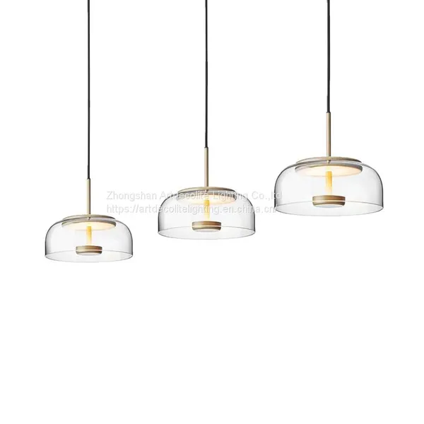 Artdecolite Modern LED Glass Hanging Pendant Light Fixtures photo-2