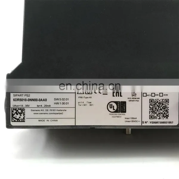 Siemens SIMODRIVE 6DR5010-0NN00-0AA0 SIPART PS2 Smart Electropneumatic Positioner photo-5