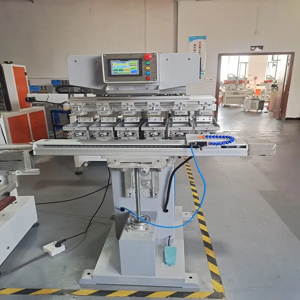 Meichao Six Colors Semi-automatic Shuttle Pad Printing Machine photo-4