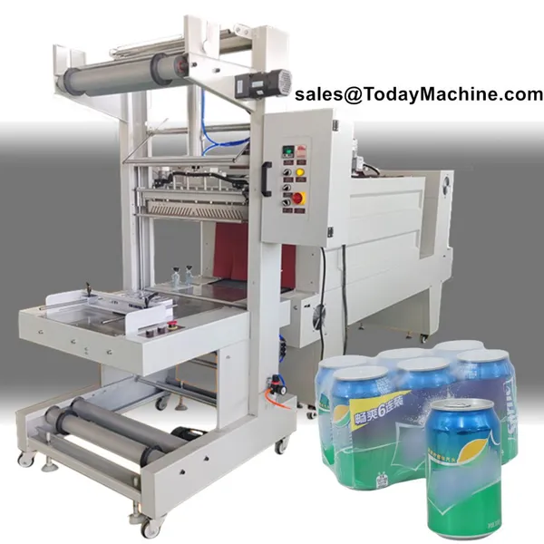 Automatic Water Beverage Plastic Bottle Film Tray Group Shrinking Wrapping Machine Equipment photo-3