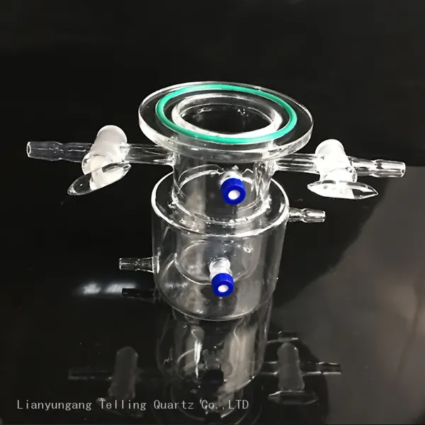 Quartz Glass Reactor Photocatalytic Reactor With Uv Penetration Vacuum Quartz Reactor photo-2
