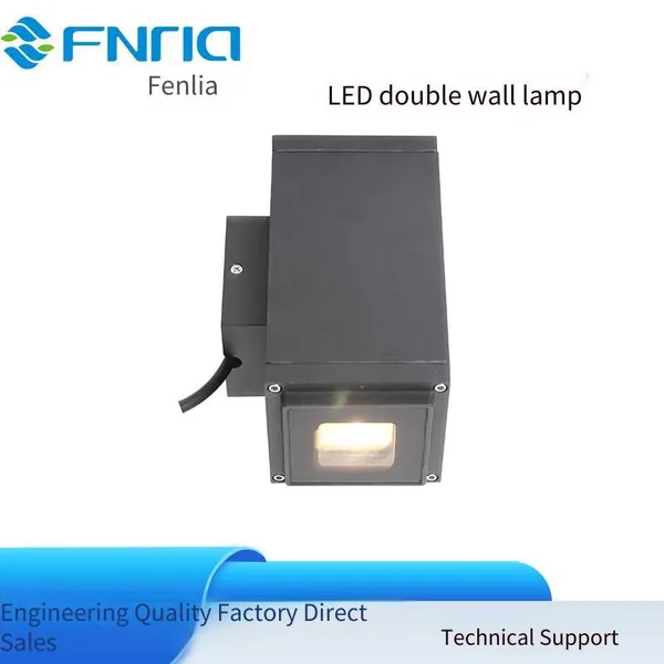 Led Outdoor Waterproof Wall Lights, Single-head or Double-head, Square or Round, 10w or 20w, Single-color Beam, 512 With Controller photo-4