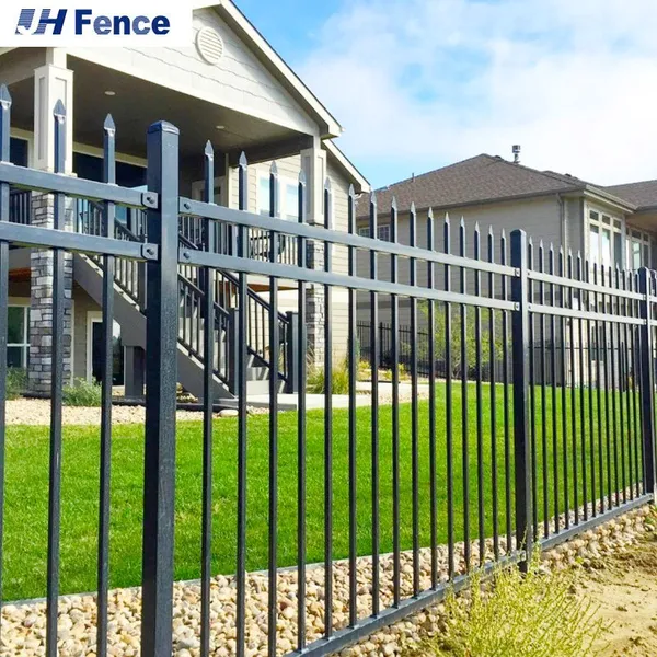 Wholesale Black Powder Coated W Pale Steel Palisade Security Fencing Waterproof Backyard Fence photo-2