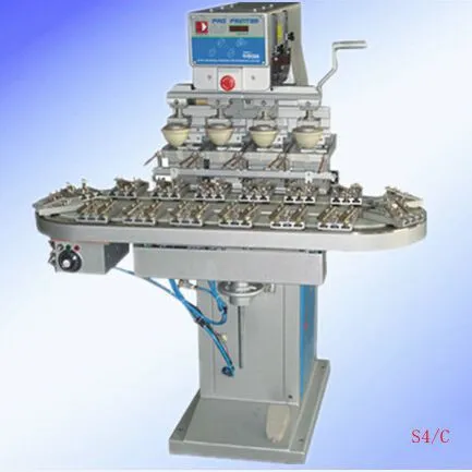 Hongmei M6c Six-color Conveyor Belt Pad Printing Machine, Environmentally Friendly Oil Basin Six-color Turntable Pad Printing Machine