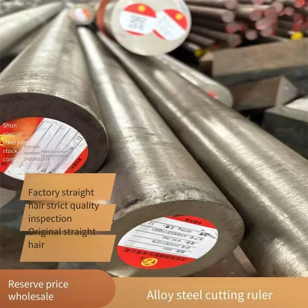 German Standard Low-alloy Chromium-molybdenum 50crmo4 Quenched and Tempered Round Steel, American Standard Sae 4150 Steel Bar, Customizable From 16 to 600, Cutting Available photo-5