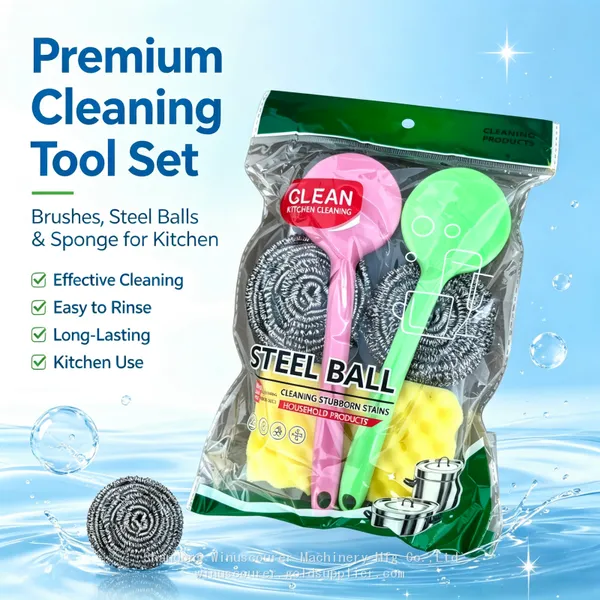 Universal Hard Surface Scourer Stainless Steel Scrubber Ball for Kitchen Clean photo-4