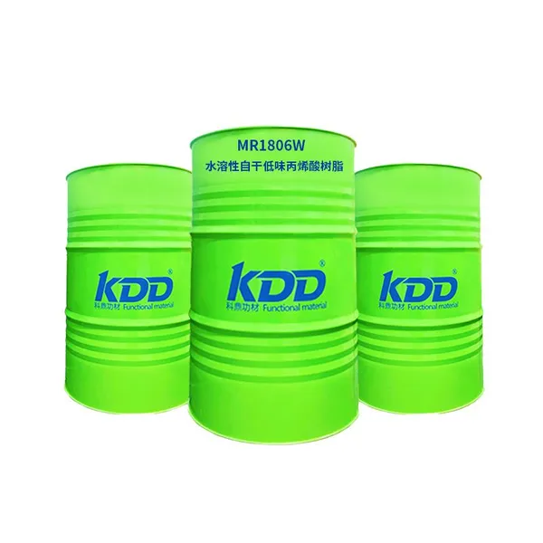 Acrylic Resin Manufacturer KDD MR1806W Water-Soluble, Self-Drying, Low-Odor Acrylic Resin