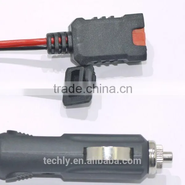Cigarette Fuse Lighter To 2 Pin Water Proof Connector Cable Assembly