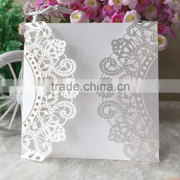 250gsm Pearl Paper Handmade Envelop Can Insert RSVP Card Qj-38 photo-5