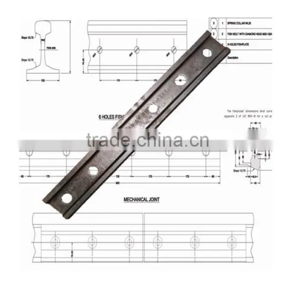 136RE Fishplate For Railway Fastening System, 136 Splice Bar , 136RE Joint Bar photo-4