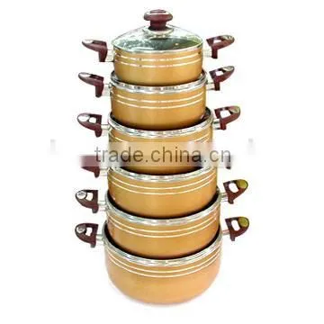 12pcs aluminum non-stick cookware set