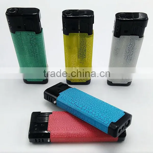 Cigarette Usage Plastic Material Colored Streak Torch Lighter With LED Light photo-3