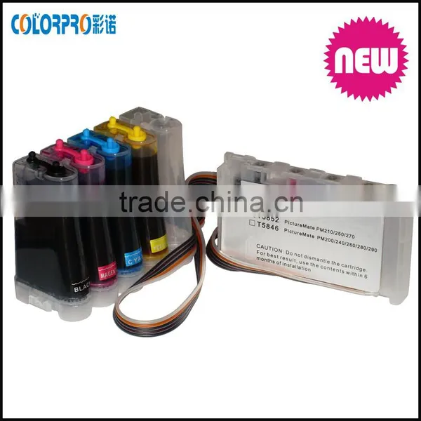 Hot in 2016 Ciss Ink Cartridge for T5852/T5846/ICCL45 for PictureMate 280 Ciss Ink System