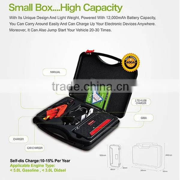Sunpow Hot Sale 13600mAh Electric Car Lithium Ion Battery Jump Starter photo-5