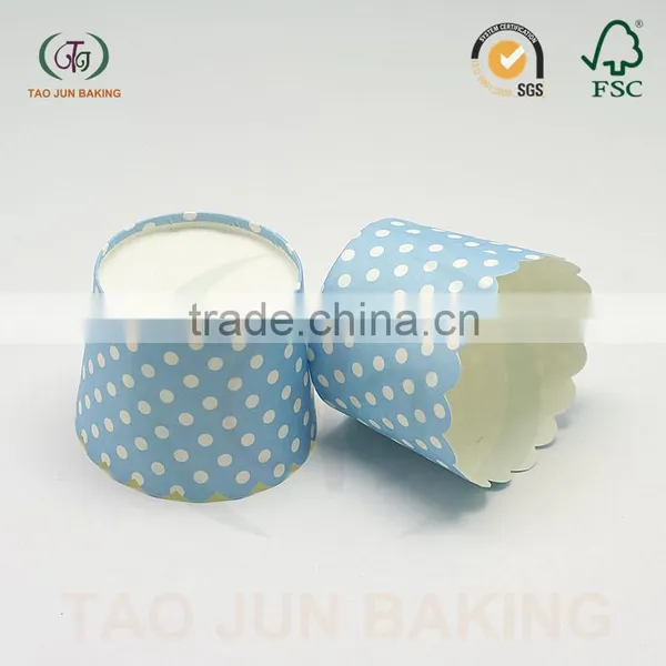 Machine-made Pokla Dots Printed Muffin Cakes Baking Cups photo-4
