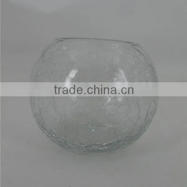 Good Quality Clear Crackle Glass Vase photo-2