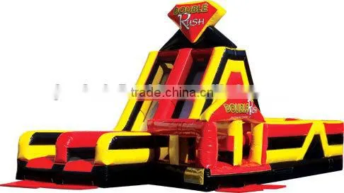 41ft Long Double Rush Inflatable Slide Obstacle for Sale Supplier's Choice photo-2