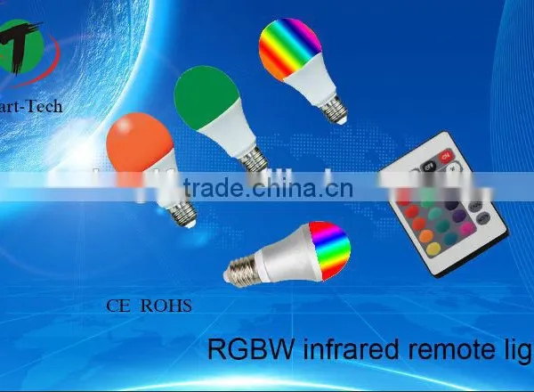 E27 5W RGB Multicolor LED Lamp Light 16 Color Changing Bulb IR Remote Control photo-2