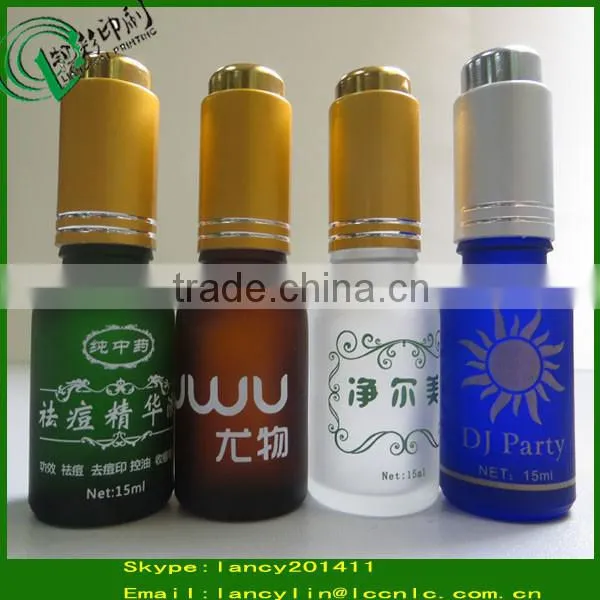 15ml Empty Glass Bottles With Press Pump Dropper Tube Glass Bottle Round Glass Dropper Vial Quality Choice