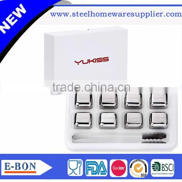High Quality Customized Logo Stainless Steel Ice Cube for Advanced Bar Quality Choice photo-6