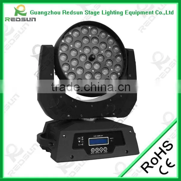Lowest Price!!LED ZOOM Wheel Roating Moving Head 36pcs10W Gobo Beam Sharpy Dimmer Fluorescent Motorized Linear Stage Light photo-2