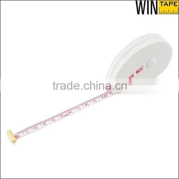 White Novelty Retractable LOGO Brand Printing Body Calcul BMI Fiber Glass Measure Tape photo-3
