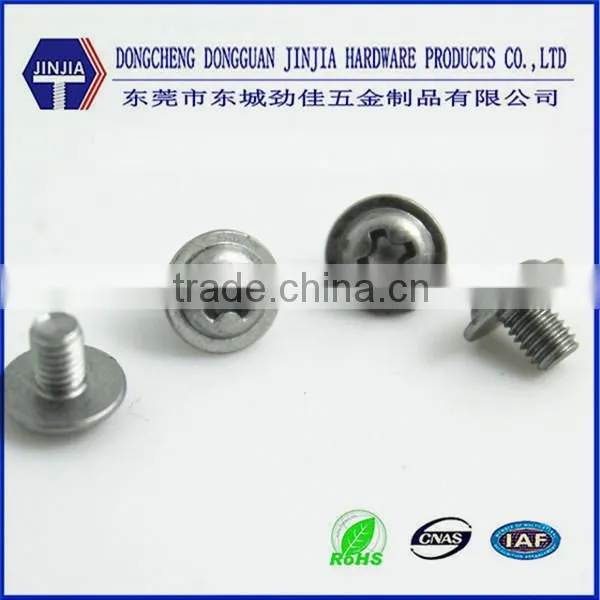 Phillips Pan Head With Washer Dacromet Screws M3x4