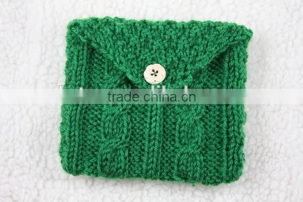 Custom Design Acrylic Material Handmade Knitted Ladies Purse photo-5