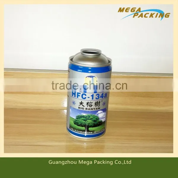 Diam.65mm Empty Aerosol Spray Tin Can for Car Refrigerant Refilling 134a, 4 Color CMYK Printing photo-3