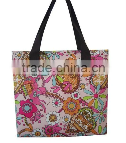 Cheap Good Quality Full Printing Fabric Microfiber Beach Bag