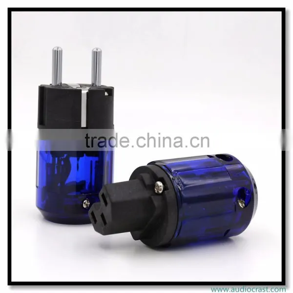 OEM/ODM Rhodium Plated EU Power Plug Connector+Power IEC Connector Plug Audio