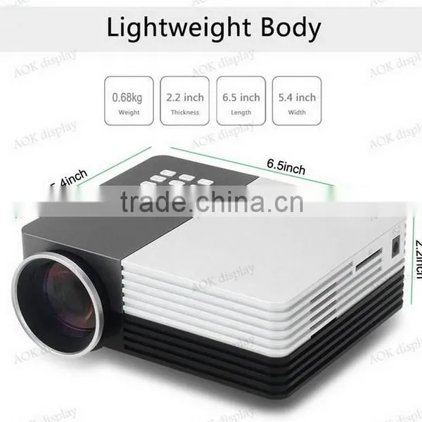 100" Screen Portable Mini HD 1080P Pc Av TV VGA USB HDMI Interface Power Bank Supported LED Home Video Movie Projector