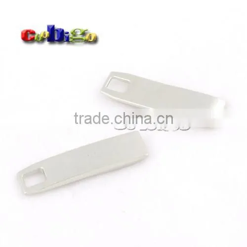 24*6mm Metal Zipper Pull Tap Zinc Alloy Nickle Plated For DIY Zipper Sliders #FLQ159-S photo-2