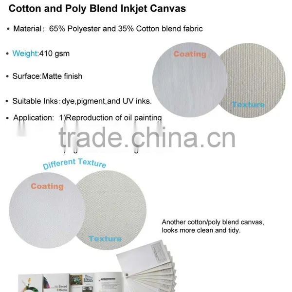 COTTON AND POLY BLEND Roll of Digital Printing Canvas photo-4