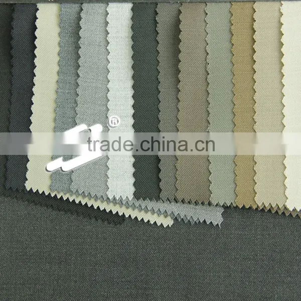 SDL310920 High Quality Plain Dyed Wool Polyester Blend Suit Textile in 2017 Spring photo-3