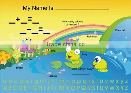 Removable Kids Learning Colorful Whiteboard Sticker Erasable