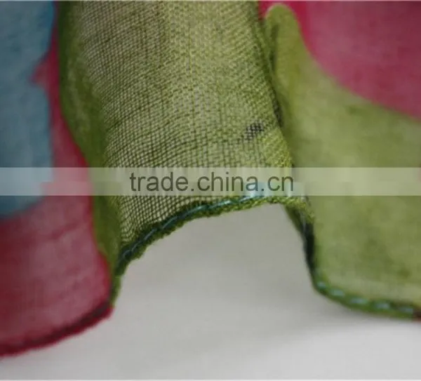 Flower Printed Viscose Big Scarf photo-5