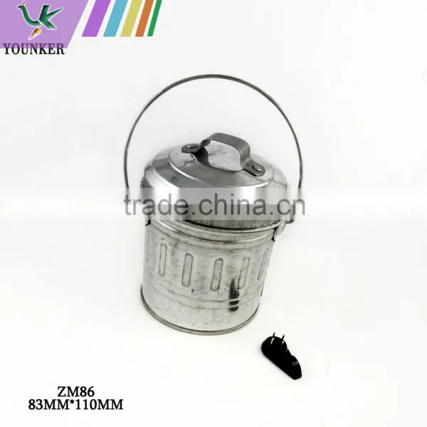 Decorative Galvanized Tinplate Metal Ashtray Bucket photo-2