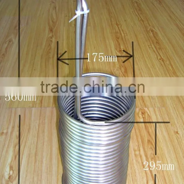 Stainless Steel Condenser Tube Stainless Steel Wort Chiller for Beer