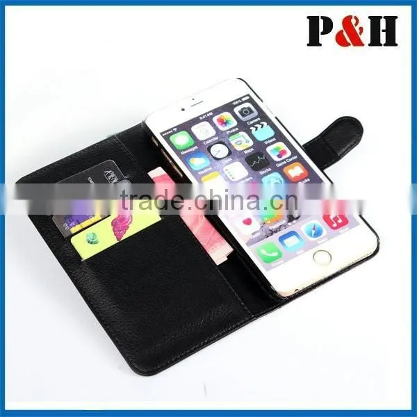 New Manufacturing Wholesale Custom Mobile Phone Leather Case for IPhone 6 photo-2