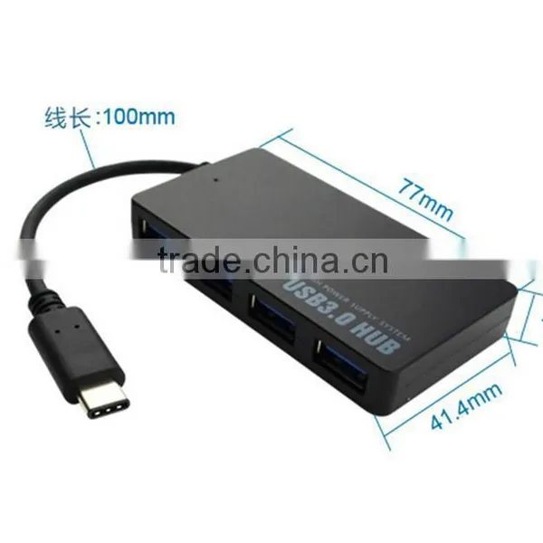 USB 3.1 Type C Hub Multiple 4 Ports Type-C to USB 3.0 Hub Adapter For New Macbook photo-4